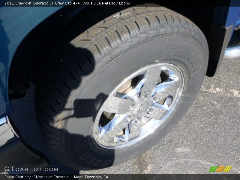 Aqua Blue Metallic / Ebony 2011 Chevrolet Colorado LT Crew Cab 4x4