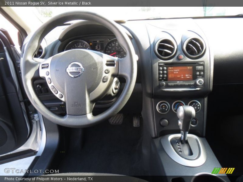 Silver Ice Metallic / Black 2011 Nissan Rogue SV