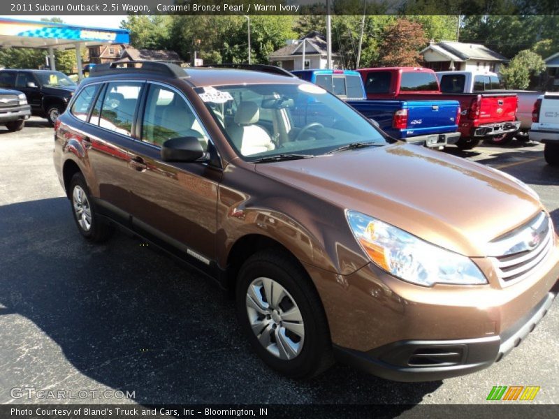 Caramel Bronze Pearl / Warm Ivory 2011 Subaru Outback 2.5i Wagon