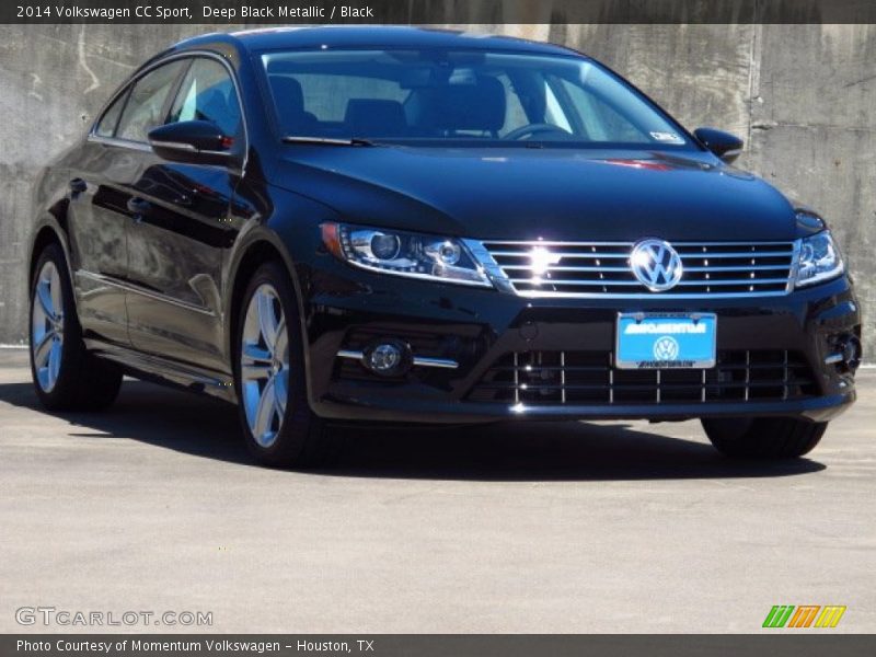 Deep Black Metallic / Black 2014 Volkswagen CC Sport