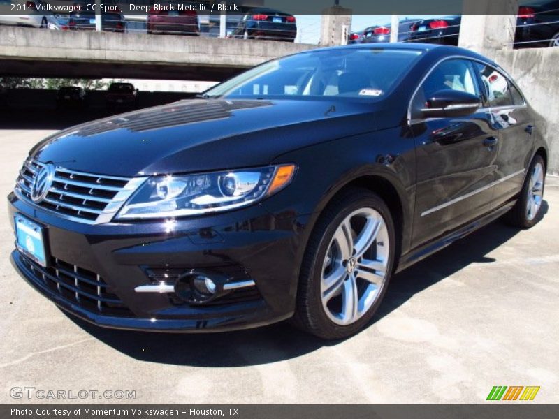 Deep Black Metallic / Black 2014 Volkswagen CC Sport