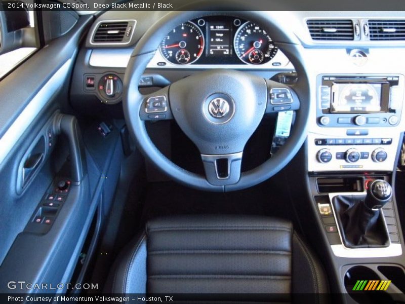Deep Black Metallic / Black 2014 Volkswagen CC Sport