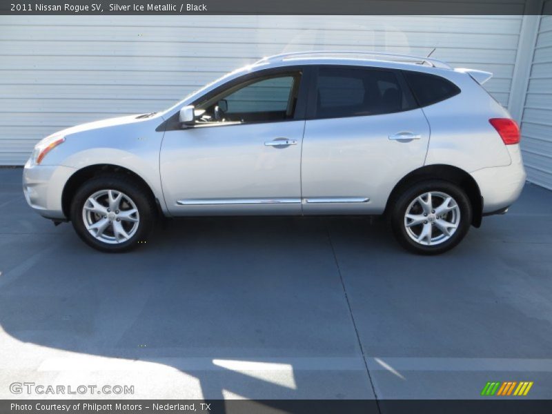 Silver Ice Metallic / Black 2011 Nissan Rogue SV