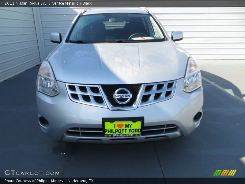 Silver Ice Metallic / Black 2011 Nissan Rogue SV