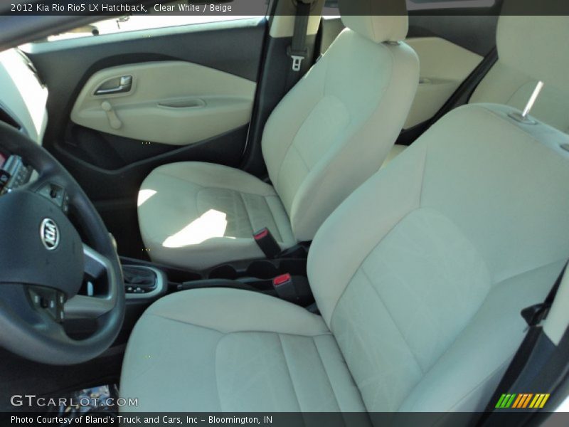 Clear White / Beige 2012 Kia Rio Rio5 LX Hatchback
