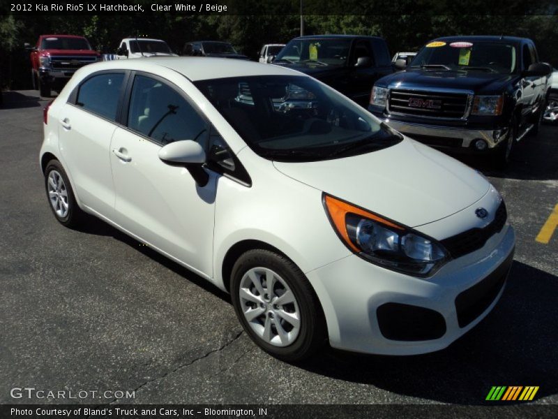 Clear White / Beige 2012 Kia Rio Rio5 LX Hatchback