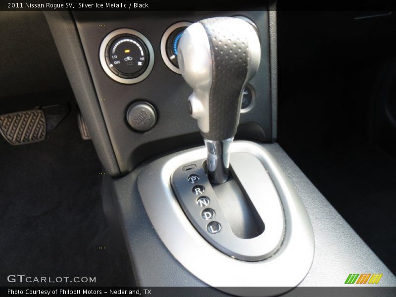 Silver Ice Metallic / Black 2011 Nissan Rogue SV