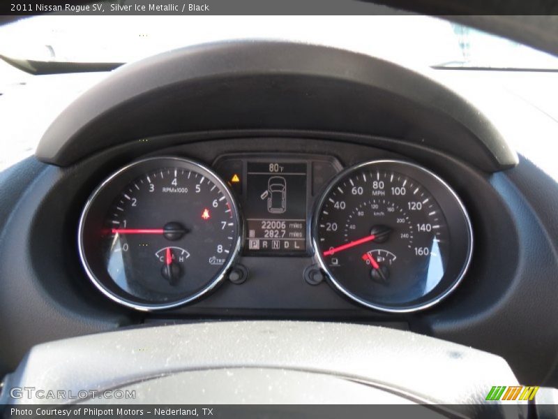 Silver Ice Metallic / Black 2011 Nissan Rogue SV