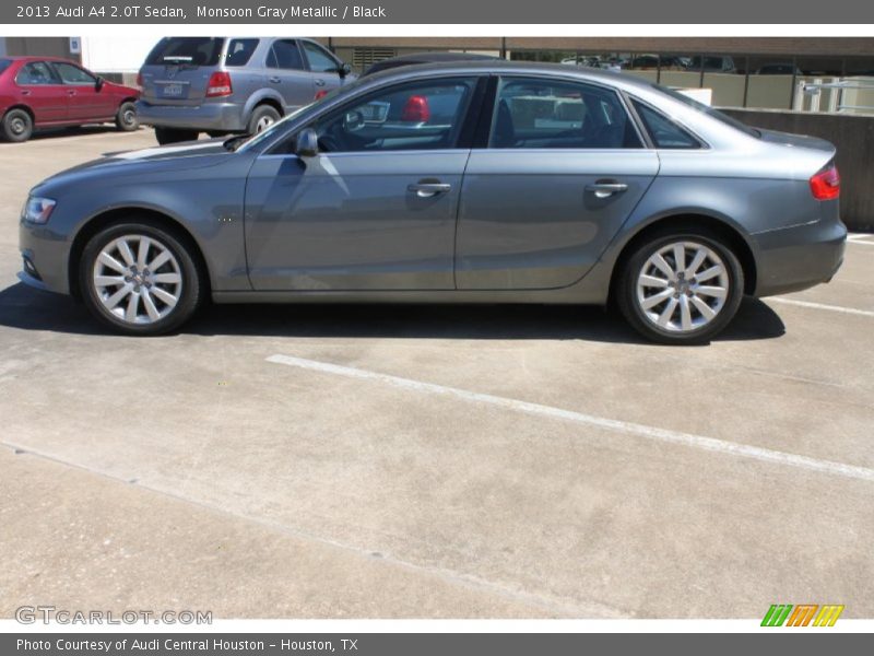 Monsoon Gray Metallic / Black 2013 Audi A4 2.0T Sedan