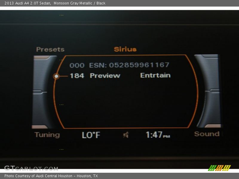 Monsoon Gray Metallic / Black 2013 Audi A4 2.0T Sedan