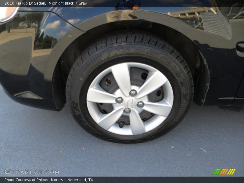 Midnight Black / Gray 2010 Kia Rio LX Sedan