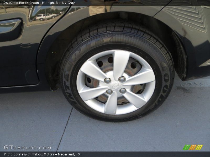 Midnight Black / Gray 2010 Kia Rio LX Sedan