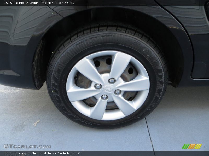 Midnight Black / Gray 2010 Kia Rio LX Sedan