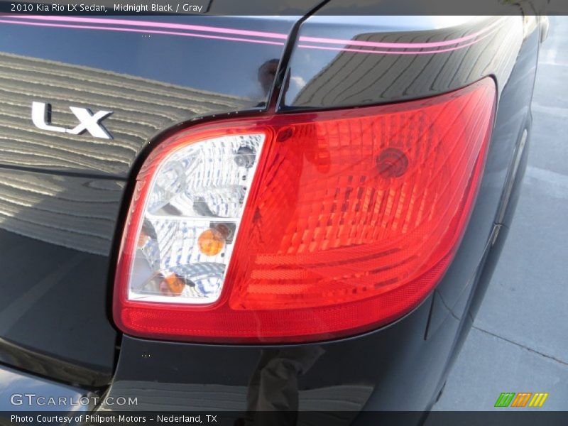 Midnight Black / Gray 2010 Kia Rio LX Sedan