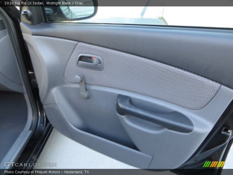 Midnight Black / Gray 2010 Kia Rio LX Sedan