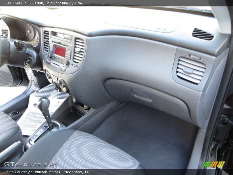 Midnight Black / Gray 2010 Kia Rio LX Sedan