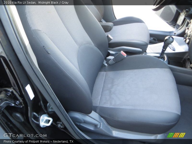 Midnight Black / Gray 2010 Kia Rio LX Sedan