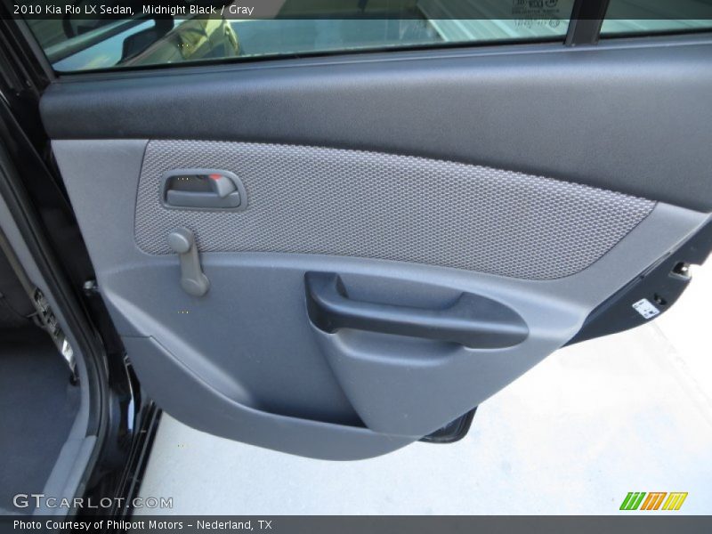 Midnight Black / Gray 2010 Kia Rio LX Sedan