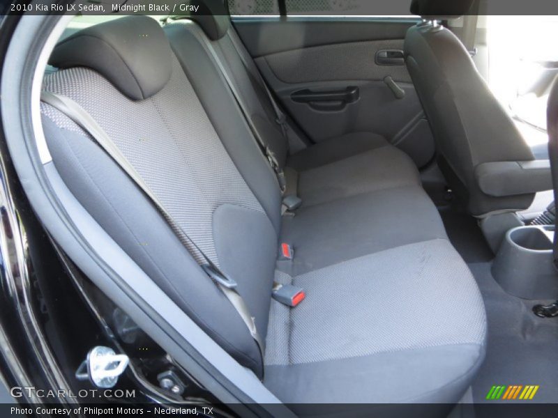 Midnight Black / Gray 2010 Kia Rio LX Sedan