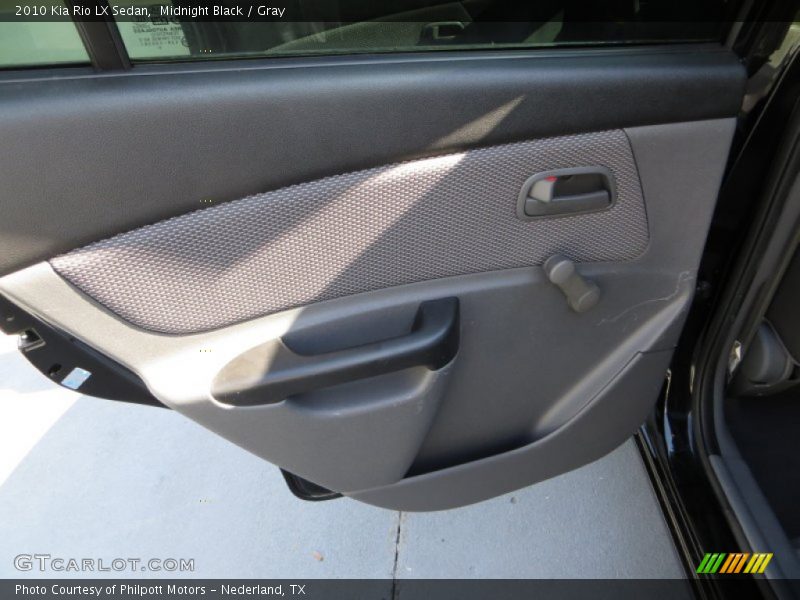 Midnight Black / Gray 2010 Kia Rio LX Sedan