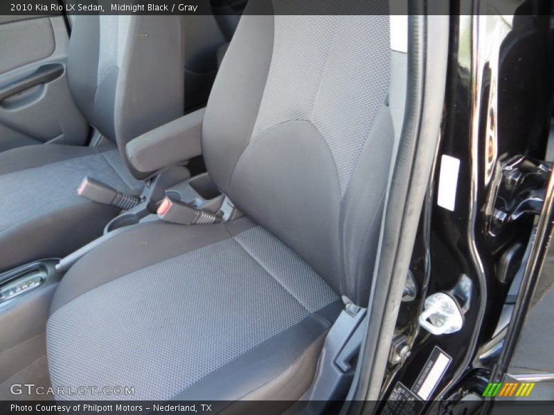 Midnight Black / Gray 2010 Kia Rio LX Sedan