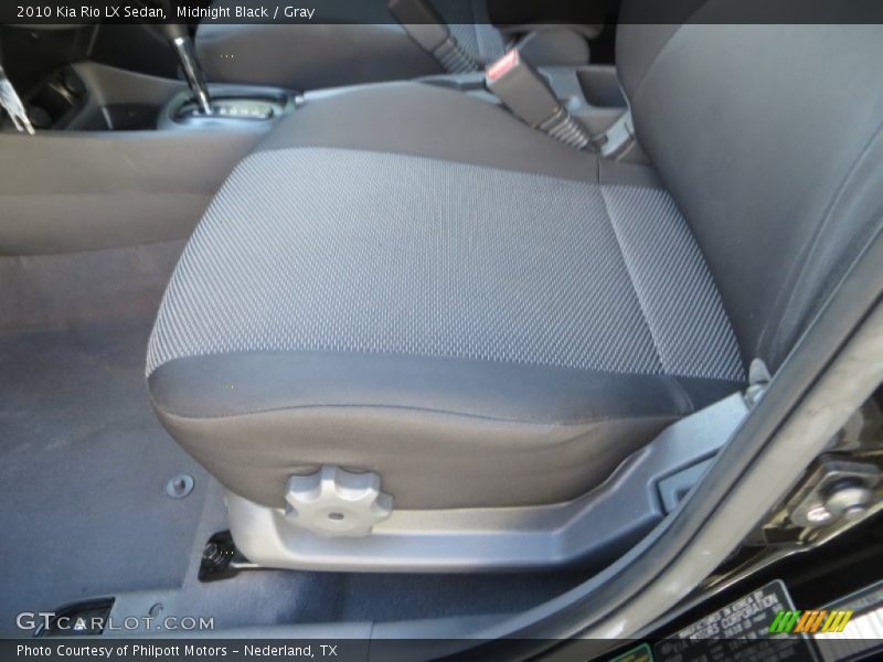Midnight Black / Gray 2010 Kia Rio LX Sedan