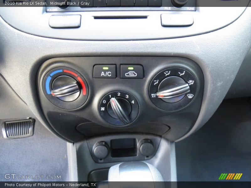 Midnight Black / Gray 2010 Kia Rio LX Sedan