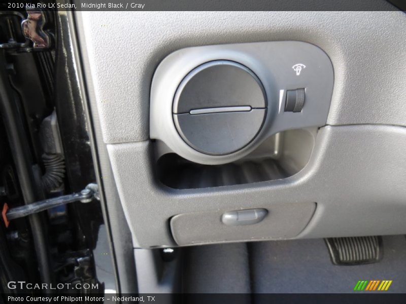 Midnight Black / Gray 2010 Kia Rio LX Sedan