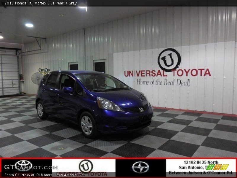 Vortex Blue Pearl / Gray 2013 Honda Fit