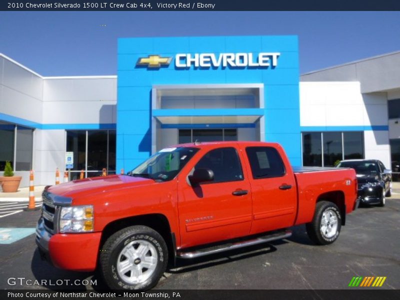 Victory Red / Ebony 2010 Chevrolet Silverado 1500 LT Crew Cab 4x4