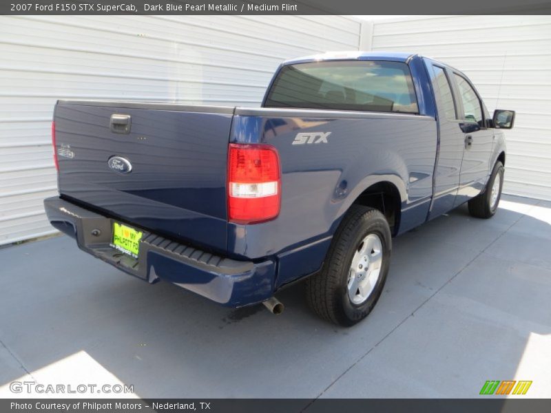 Dark Blue Pearl Metallic / Medium Flint 2007 Ford F150 STX SuperCab