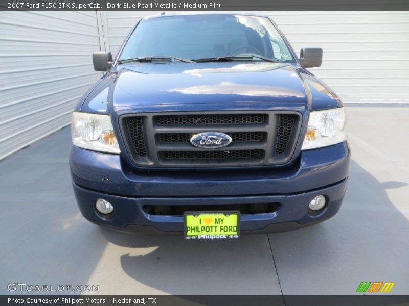 Dark Blue Pearl Metallic / Medium Flint 2007 Ford F150 STX SuperCab
