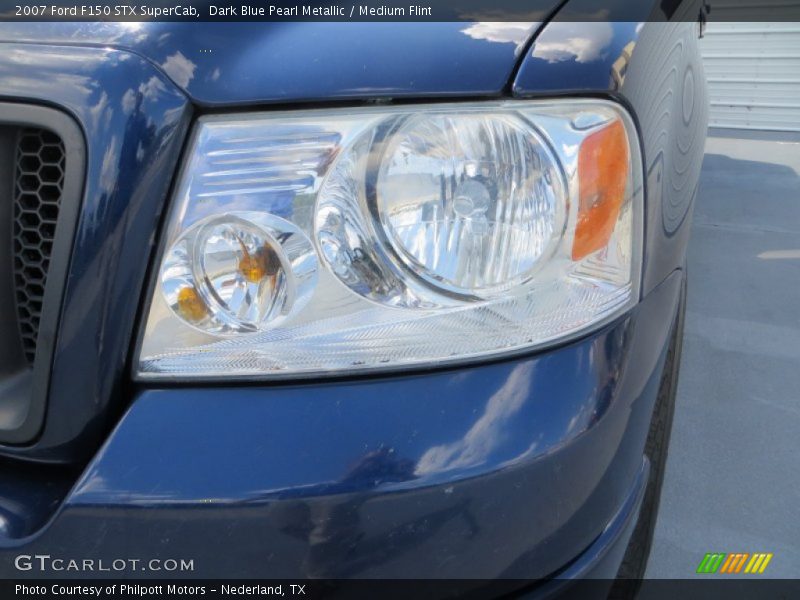 Dark Blue Pearl Metallic / Medium Flint 2007 Ford F150 STX SuperCab