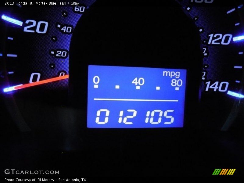 Vortex Blue Pearl / Gray 2013 Honda Fit