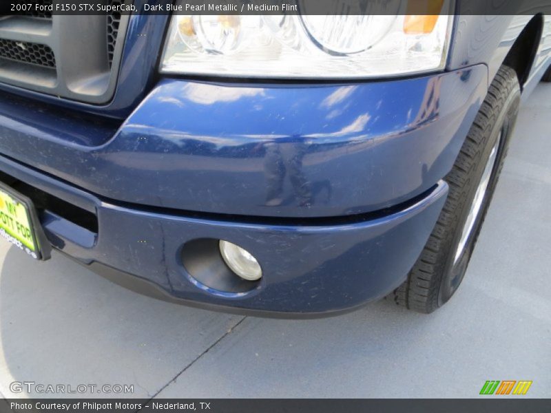 Dark Blue Pearl Metallic / Medium Flint 2007 Ford F150 STX SuperCab