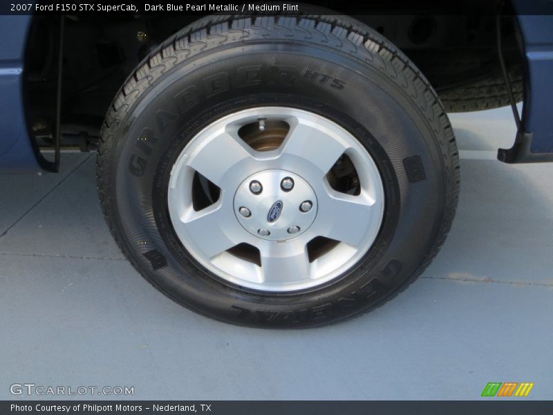 Dark Blue Pearl Metallic / Medium Flint 2007 Ford F150 STX SuperCab