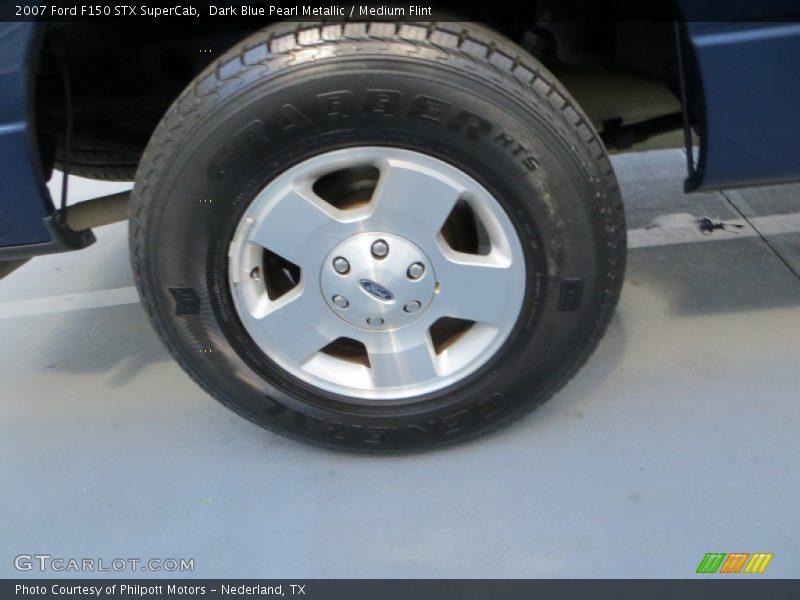 Dark Blue Pearl Metallic / Medium Flint 2007 Ford F150 STX SuperCab
