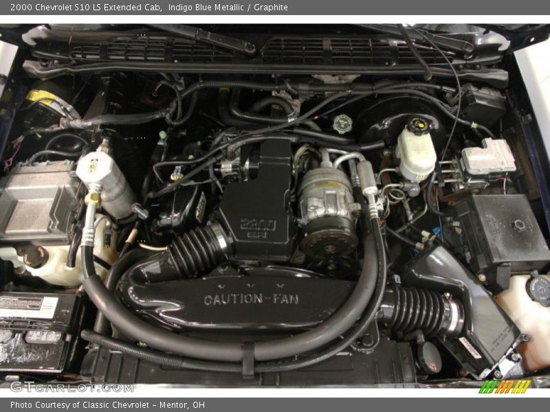 Indigo Blue Metallic / Graphite 2000 Chevrolet S10 LS Extended Cab