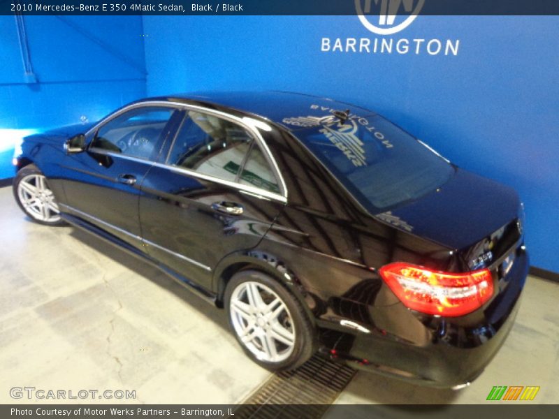 Black / Black 2010 Mercedes-Benz E 350 4Matic Sedan