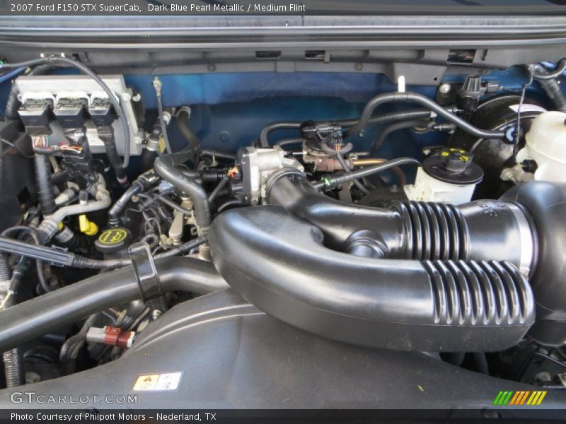 Dark Blue Pearl Metallic / Medium Flint 2007 Ford F150 STX SuperCab