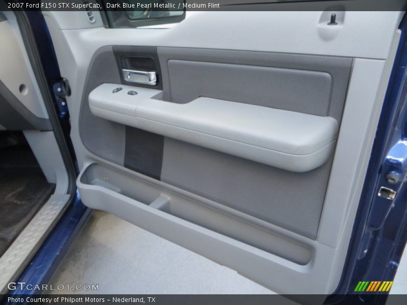 Dark Blue Pearl Metallic / Medium Flint 2007 Ford F150 STX SuperCab