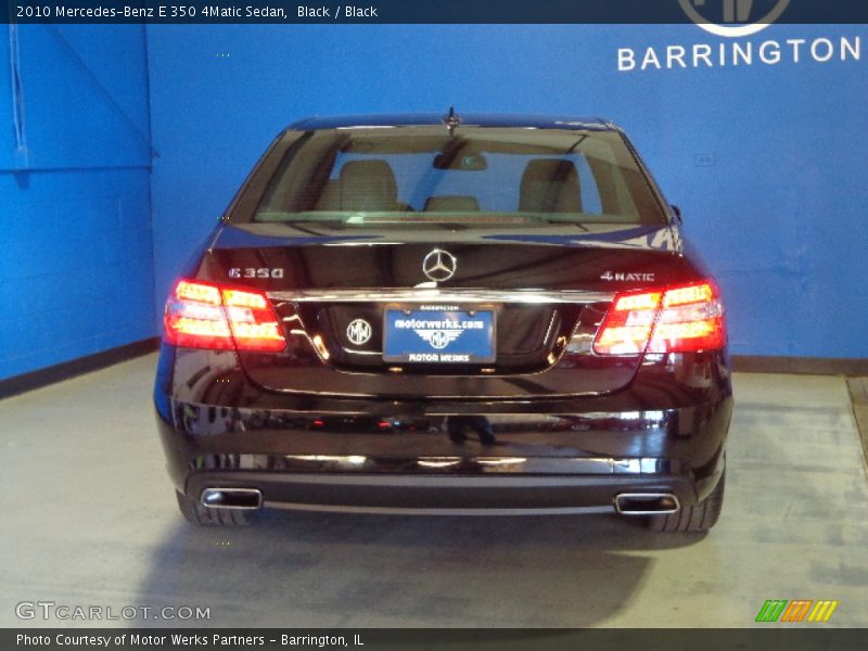 Black / Black 2010 Mercedes-Benz E 350 4Matic Sedan