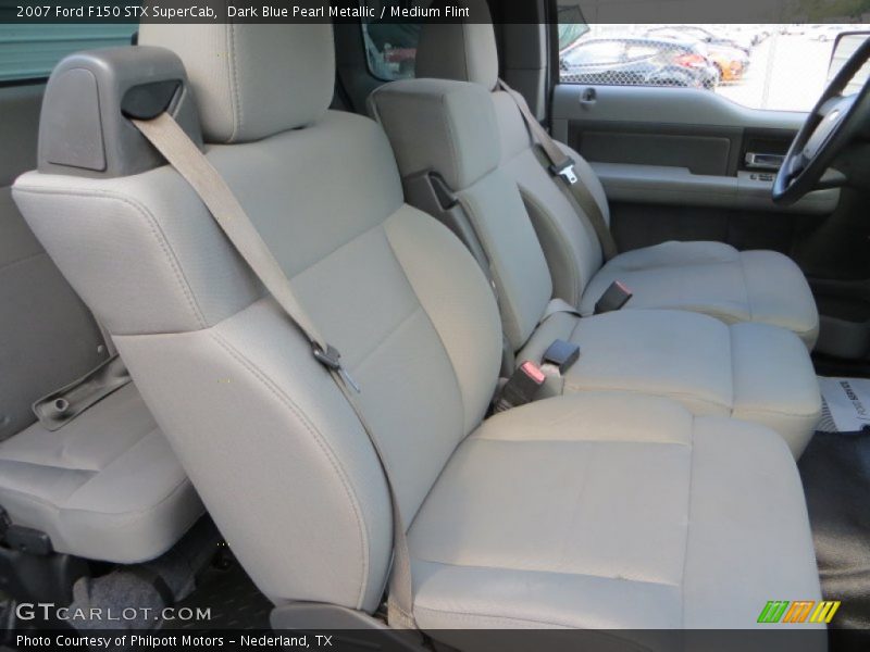 Dark Blue Pearl Metallic / Medium Flint 2007 Ford F150 STX SuperCab