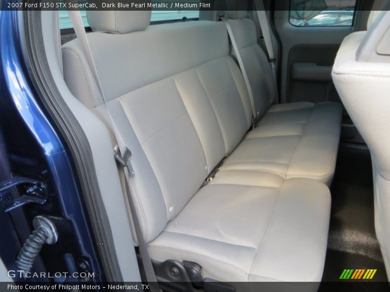 Dark Blue Pearl Metallic / Medium Flint 2007 Ford F150 STX SuperCab