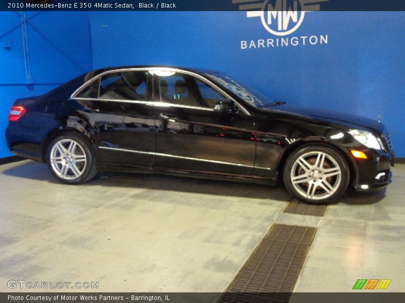 Black / Black 2010 Mercedes-Benz E 350 4Matic Sedan