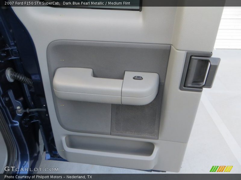 Dark Blue Pearl Metallic / Medium Flint 2007 Ford F150 STX SuperCab