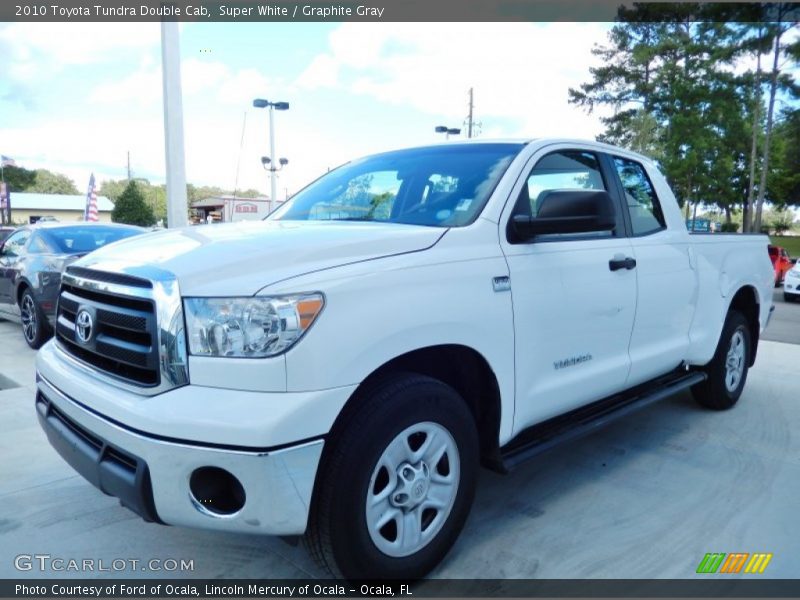 Super White / Graphite Gray 2010 Toyota Tundra Double Cab