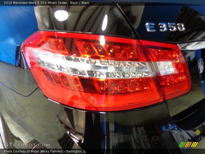 Black / Black 2010 Mercedes-Benz E 350 4Matic Sedan