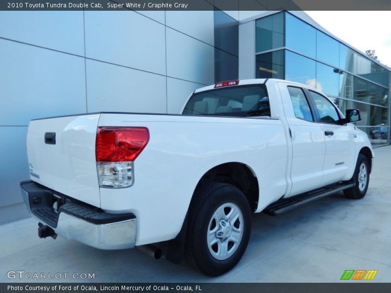 Super White / Graphite Gray 2010 Toyota Tundra Double Cab