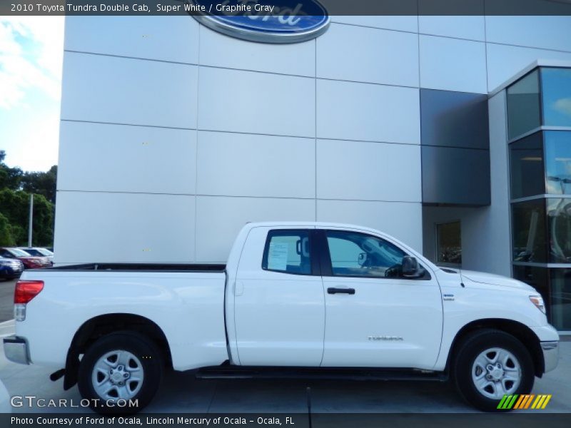 Super White / Graphite Gray 2010 Toyota Tundra Double Cab